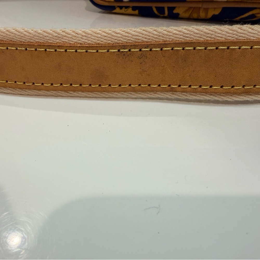 Loewe Blue and Tan Vintage Crossbody Bag - Picture 7 of 11